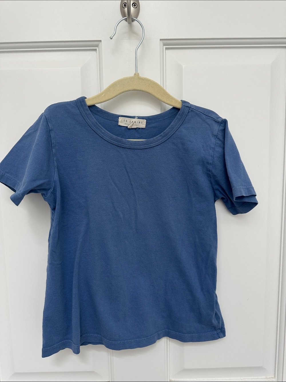 Les Gamins Classic Crewneck Kids T-Shirt Blue Size 4/5